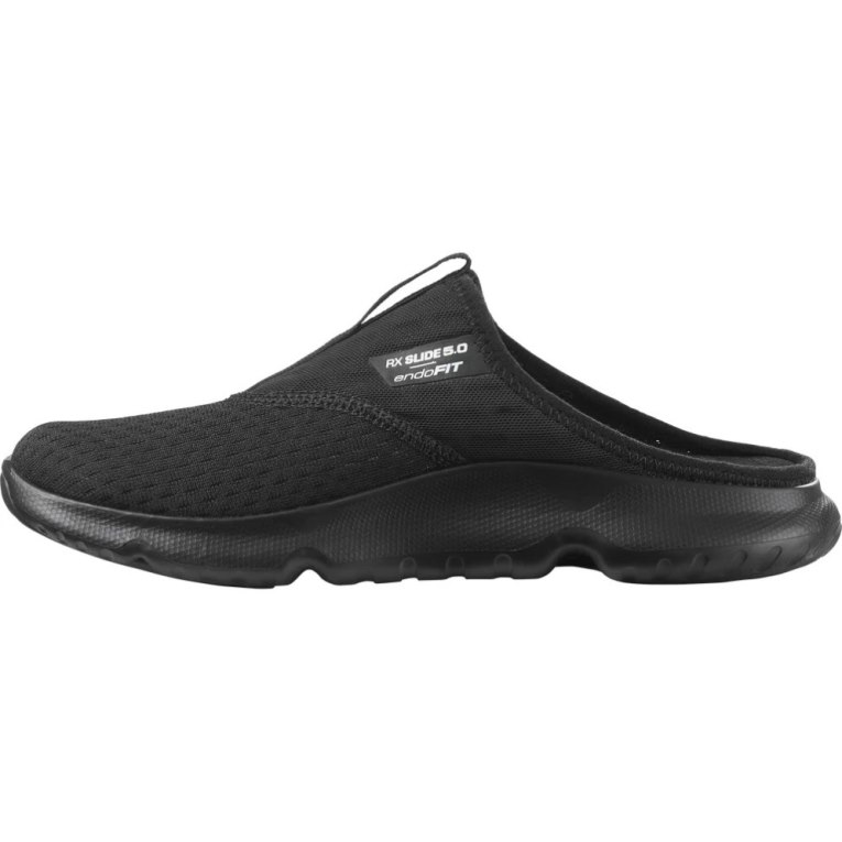 Black Salomon Reelax 5.0 Women's Slides | IE EQ7932